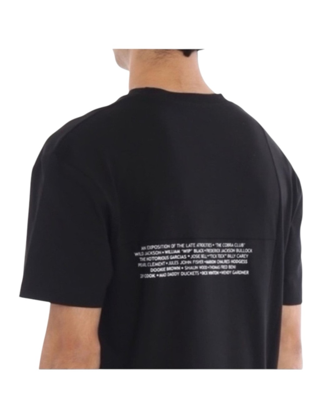 new McQ • Alexander McQueen ★ Cobra Club Patchwork Tee T Shirt ★ Black Large ★ - Picture 11 of 16